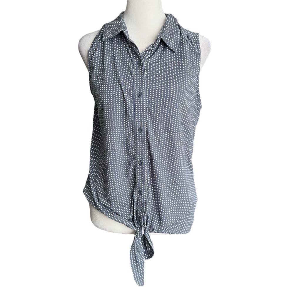 ADRIANNA PAPELL Polka Dot Blouse